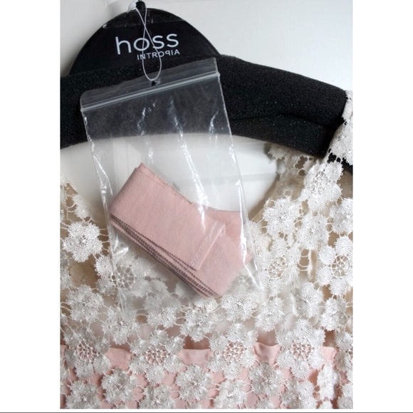 Hoss Intropia Pink and Beige Lace Flowy Dress - Picture 5 of 12